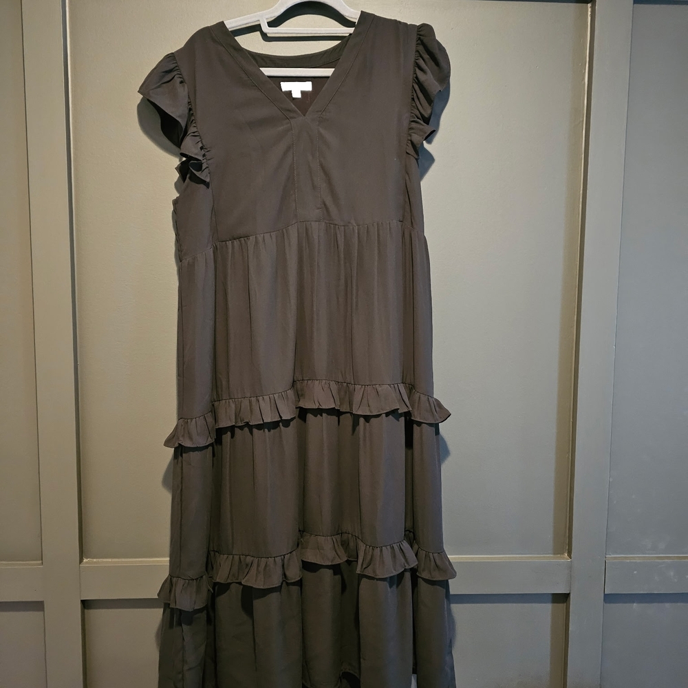 Mittoshop Ruffled Gray Kids Dress